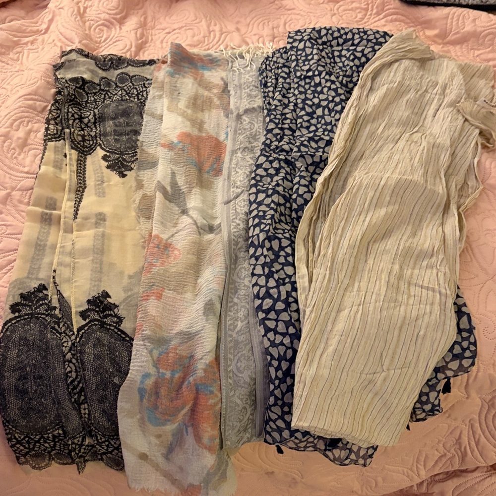 Assorted Patterned Scarves